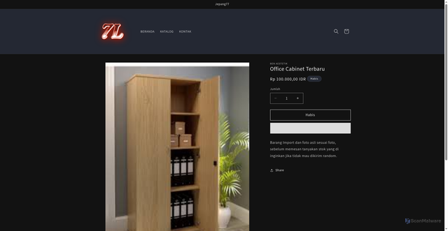 Security scan screenshot of https://sketter-turun-dimari.pages.dev/