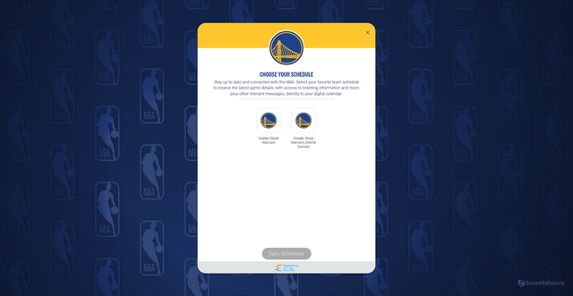 Security scan screenshot of https://nba.ecal.com/golden-state-warriors