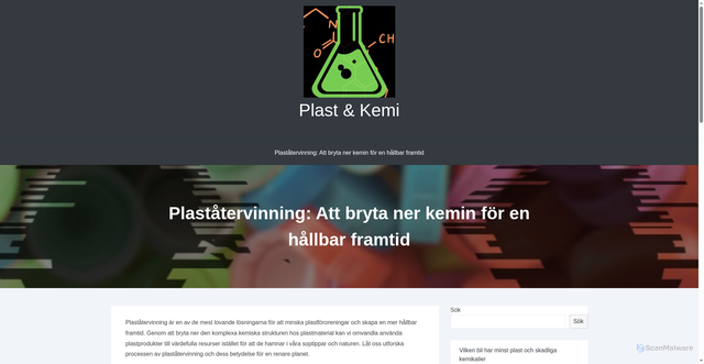 Security scan screenshot of https://plast-kemi.se