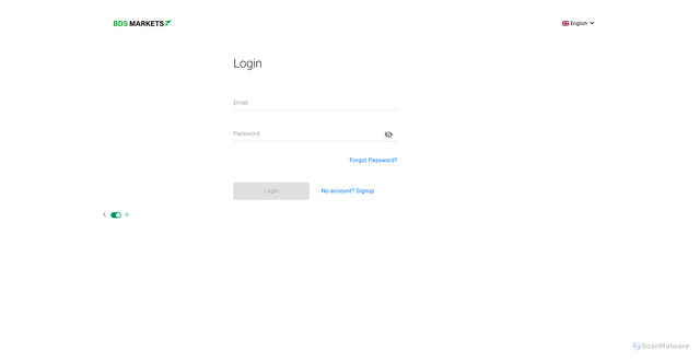 Security scan screenshot of https://global.bdswiss.com/