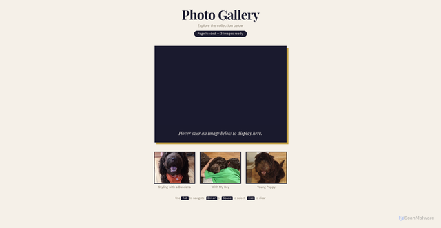 Security scan screenshot of https://ndumisogallery-0r3xe1wwtp.edgeone.app/