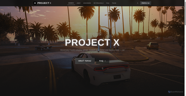 Security scan screenshot of https://projectx-rzp4xtnjyr.edgeone.app/