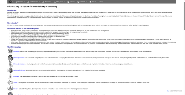 Security scan screenshot of https://www.mikrotax.org