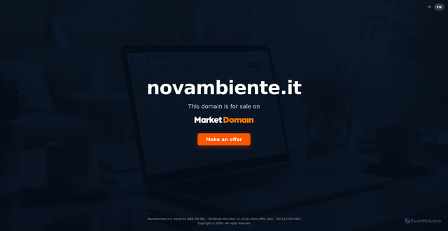 Security scan screenshot of https://www.novambiente.it