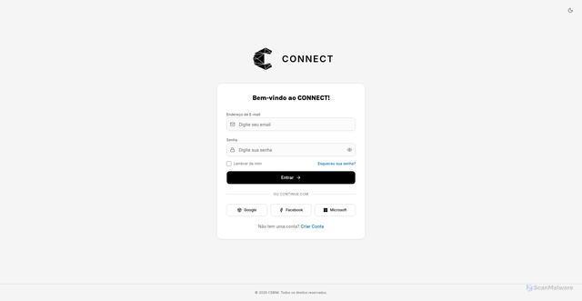 Security scan screenshot of https://csbim-connect.web.app/