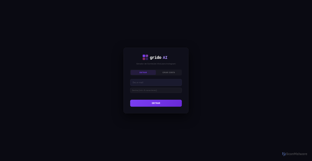 Security scan screenshot of http://gridoai.pro/