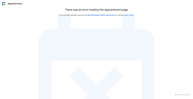 Security scan screenshot of https://calendar.google.com/calendar/appointments/schedules/AcZssZ3jY4RWRm8rngsbH7StvXaACxl4jsGxpeL5xl-riaYFCnIGuBsP5DF46Qr5sPXS1VhCvCHzzDR6