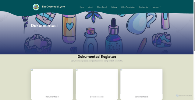 Security scan screenshot of https://ecocosmeticcycle.pages.dev/event-listing