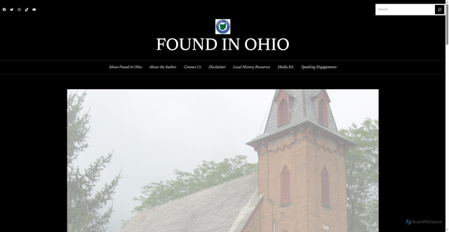 Security scan screenshot of https://foundinohio.com/vinton-county/