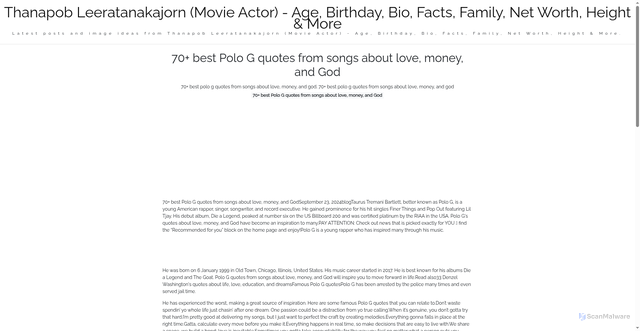 Security scan screenshot of https://nusaglobalmedia-dp2t8grwtfvf.edgeone.app/70-best-polo-g-quotes-from-songs-about-love-money-and-god.html