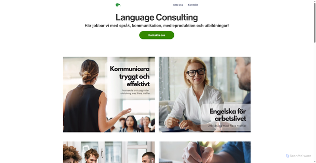 Security scan screenshot of https://languageconsulting.se