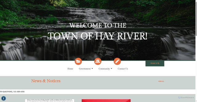 Security scan screenshot of https://hayrivertownship.gov/