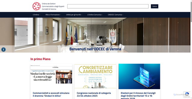 Security scan screenshot of https://verona.commercialisti.it/