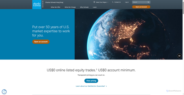 Security scan screenshot of https://www.schwab.com.hk/