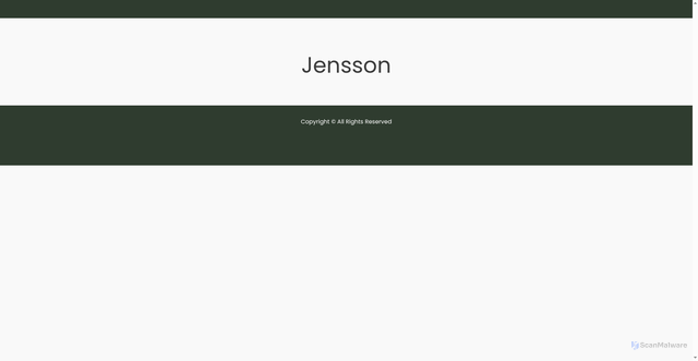 Security scan screenshot of https://jensson.se