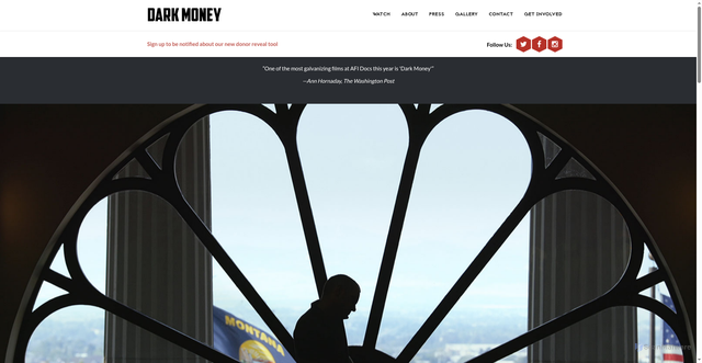 Security scan screenshot of https://www.darkmoneyfilm.com/