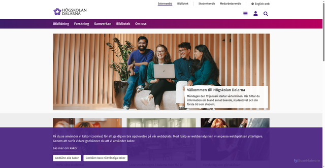 Security scan screenshot of https://www.du.se