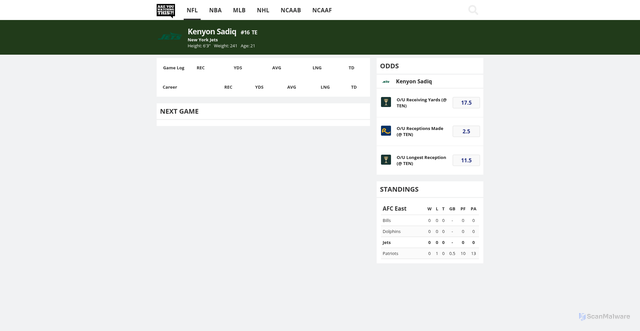 Security scan screenshot of https://bonusdotcom.static.api.areyouwatchingthis.com/hosted/nfl/players/273313-Kenyon-Sadiq