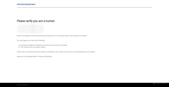 Security scan screenshot of https://www.investors.com/research/swing-trading/nebius-stock-entry-after-gap-up/