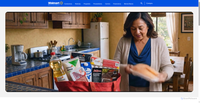 Security scan screenshot of https://walmartmexico.com