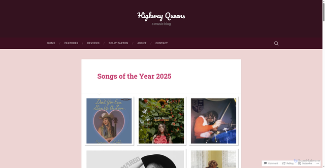 Security scan screenshot of https://highwayqueens.com/2025/12/23/songs-of-the-year-2025/