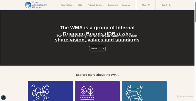 Security scan screenshot of http://www.wlma.org.uk