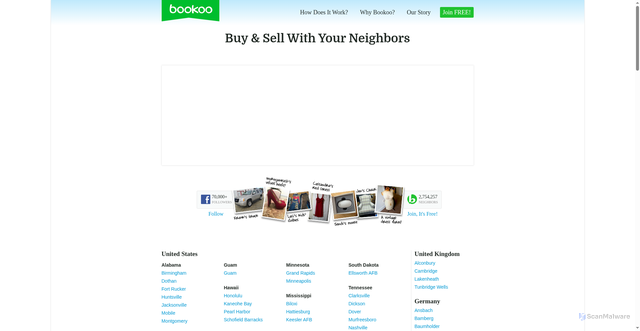 Security scan screenshot of https://bookoo.com