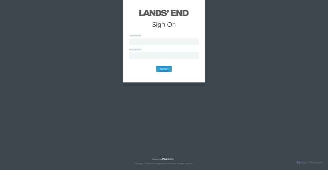 Security scan screenshot of https://landsend.egain.cloud