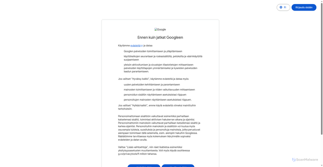 Security scan screenshot of https://translate.google.fi