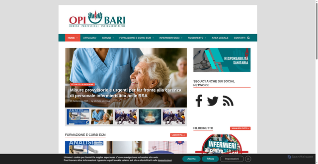 Security scan screenshot of https://www.opibari.it/