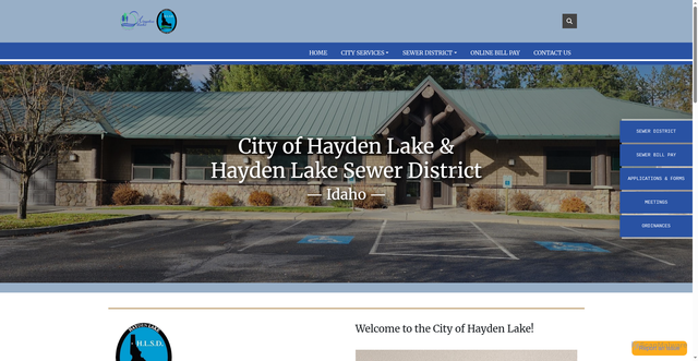 Security scan screenshot of https://cityofhaydenlake.gov/