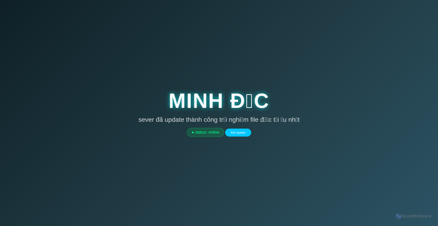 Security scan screenshot of https://config-minhduc-1cmmm9npak.edgeone.app/