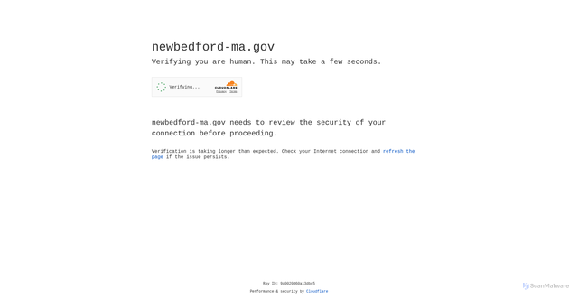 Security scan screenshot of https://newbedford-ma.gov/
