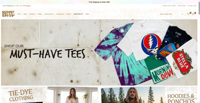 Security scan screenshot of https://hippieshop.com