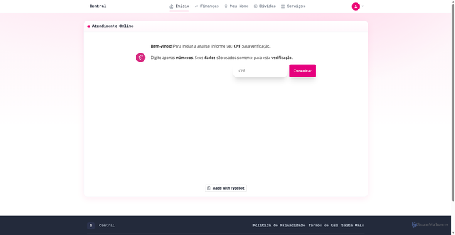 Security scan screenshot of https://ultimolimpanome.vercel.app/consulta/text.html