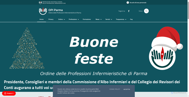 Security scan screenshot of https://opiparma.it/