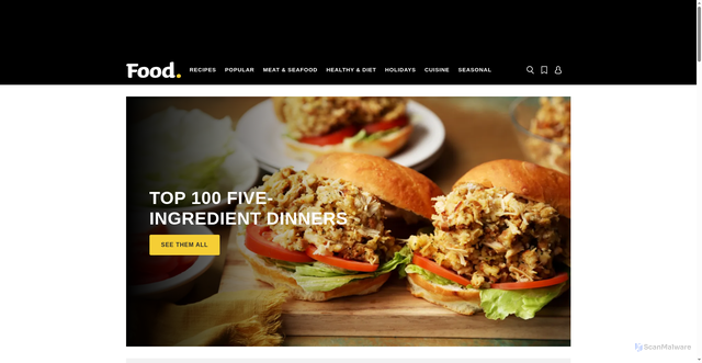 Security scan screenshot of https://share.food.com