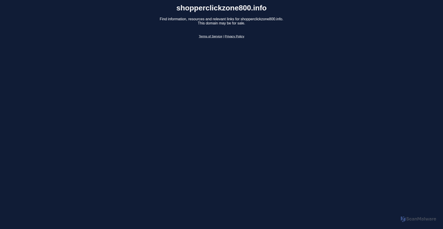 Security scan screenshot of https://www.shopperclickzone800.info
