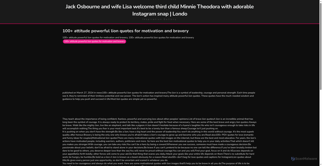 Security scan screenshot of https://pikejudgeblog-dpn8knmrw4nu.edgeone.app/100-attitude-powerful-lion-quotes-for-motivation-and-bravery.html