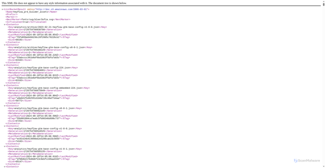 Security scan screenshot of https://static.heyflow.app/