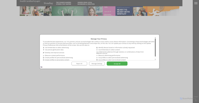 Security scan screenshot of https://southcarolinavoyager.com/interview/check-out-monte-duttons-story/