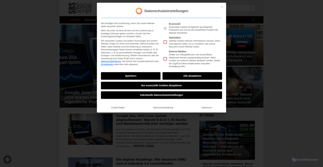 Security scan screenshot of https://www.social-bookmark-script.de