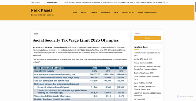 Security scan screenshot of https://harperzresende.pages.dev/flxckg-social-security-tax-wage-limit-2025-olympics-knsgqbh/