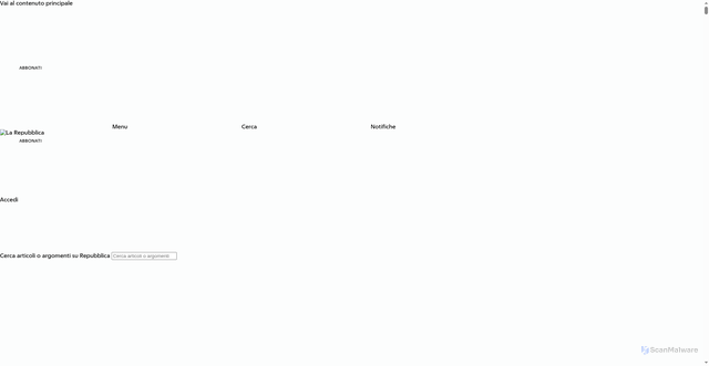 Security scan screenshot of https://www.repubblica.it