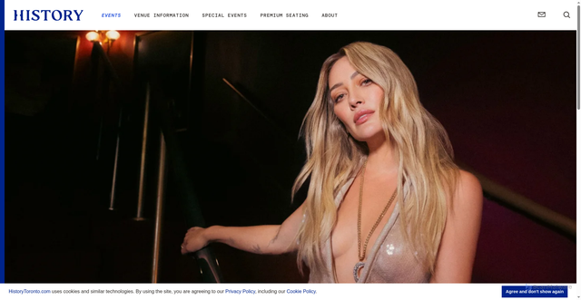 Security scan screenshot of https://www.historytoronto.com/events/detail/hilary-duff-1