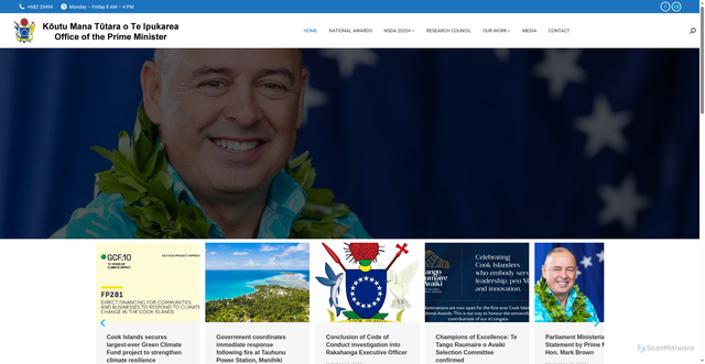 Security scan screenshot of https://www.pmoffice.gov.ck/