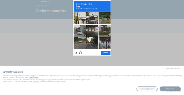 Security scan screenshot of http://www.unipol.it/validazione-otp?ck=80471b50-f9fb-4ce9-ade8-624d09dd675c&code=11978&closure=OTP