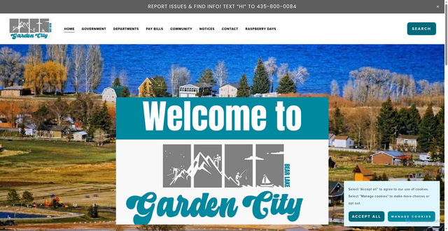 Security scan screenshot of https://www.gardencityutah.gov/