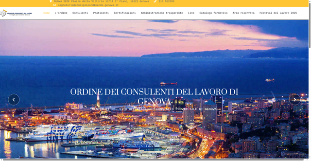 Security scan screenshot of https://www.ordcdl-genova.com