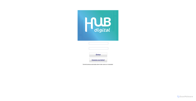 Security scan screenshot of https://hubdigital.stoque.com.br